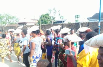 Festive Cheer light up Igbogene Epie as a Kind Hearted Man Share Food items and Cow Meat For Residents