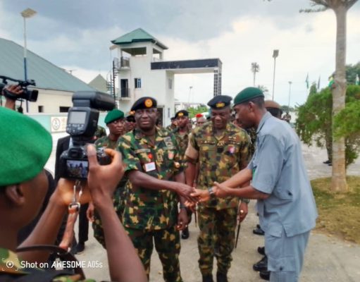 COAS commend Bayalsa on welfare for military, Gov Diri hand over residential quarters to Army chief